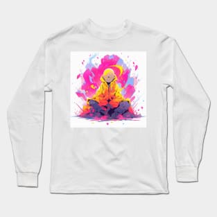 Mystical Doodle Meditator Long Sleeve T-Shirt